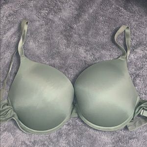 PINK olive colored Bra